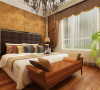 卧室是主人待的最久的空间之一，舒适颜色搭配符合客户审美的家具足矣。
亮点：舒服的床头背景，柔软、大气集一身，卧室要的就是舒适、整洁。