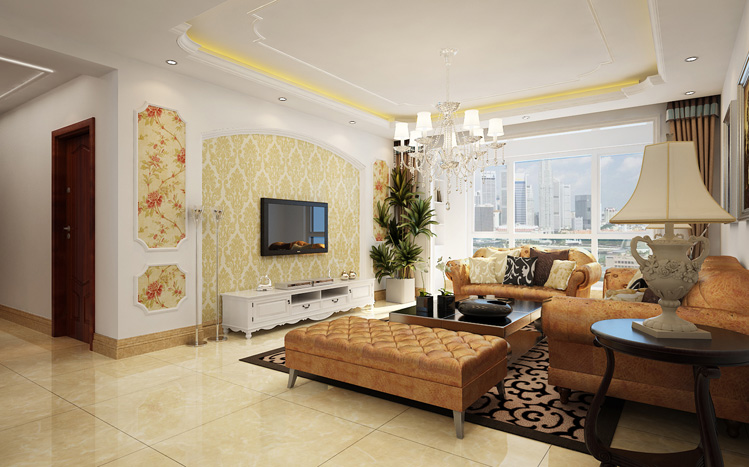 简约 欧式 三居 白领 收纳 80后 小资 客厅图片来自实创装饰百灵在低调奢华装修176平米四居室的分享