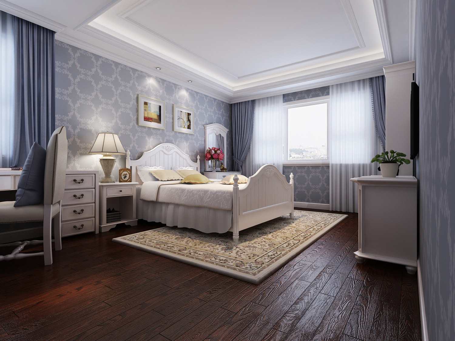 卧室图片来自尚层别墅设计在龙湾别墅富于生活气息的别墅设计的分享