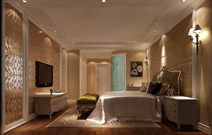 欧式 卧室图片来自高度国际宋书培在旭辉十九城邦三居装饰效果图的分享
