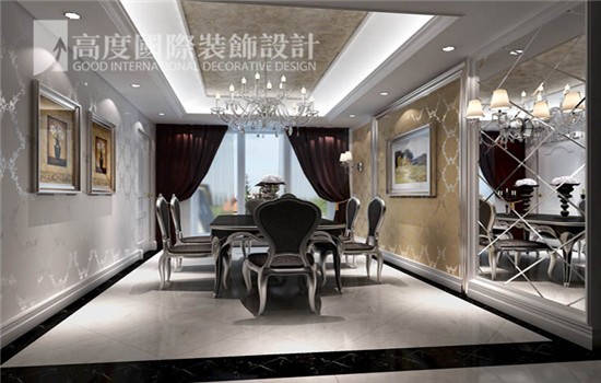 简约 欧式 北京 家装 餐厅图片来自高度老杨在冠城名敦道 179㎡ 简欧的分享