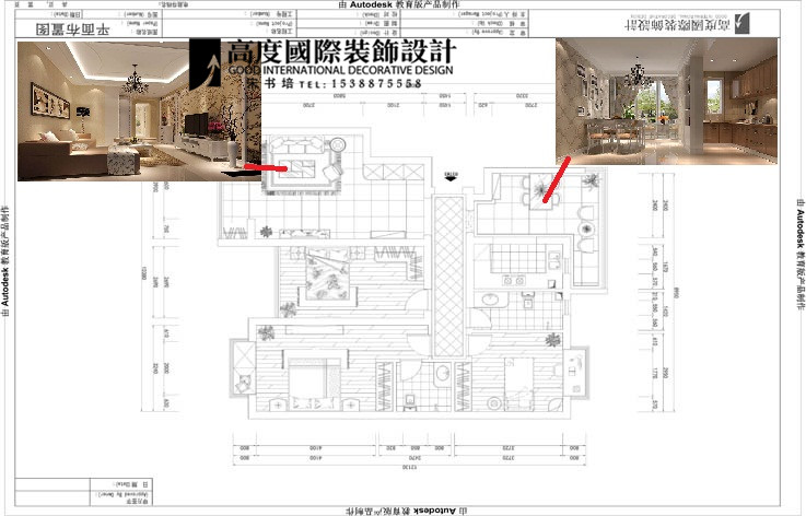 简约欧式 户型图图片来自高度国际宋书培在通州万达广场三居室装饰效果图的分享