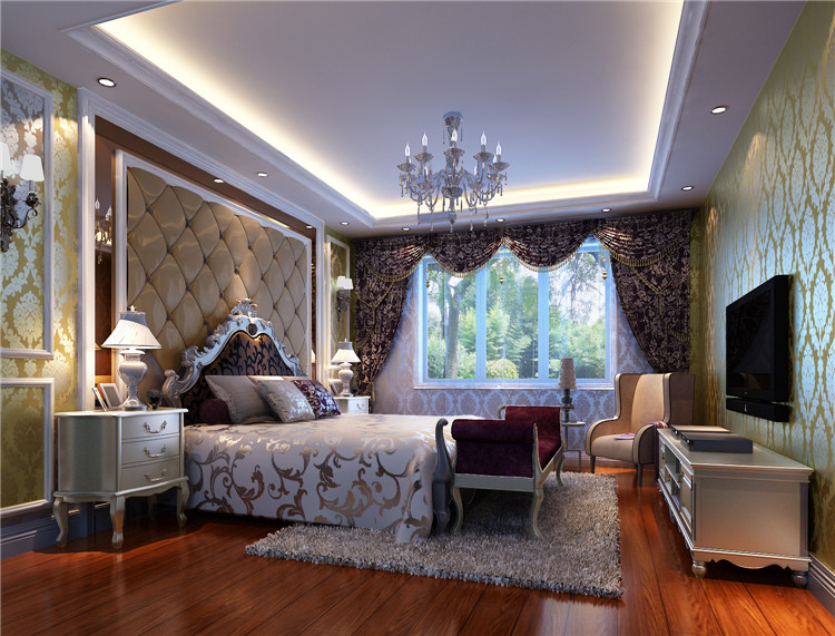 欧式 卧室图片来自高度国际宋书培在珠江四季悦城 三居室装饰效果图的分享