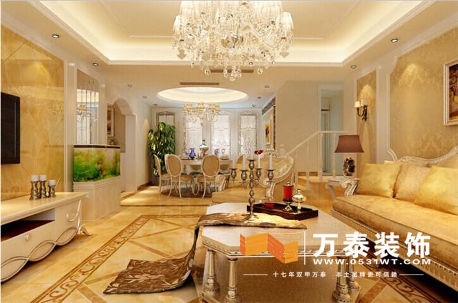 映月清水湾 济南万泰装 济南装修 客厅图片来自快乐家庭装修在映月清水湾180平装修效果图的分享