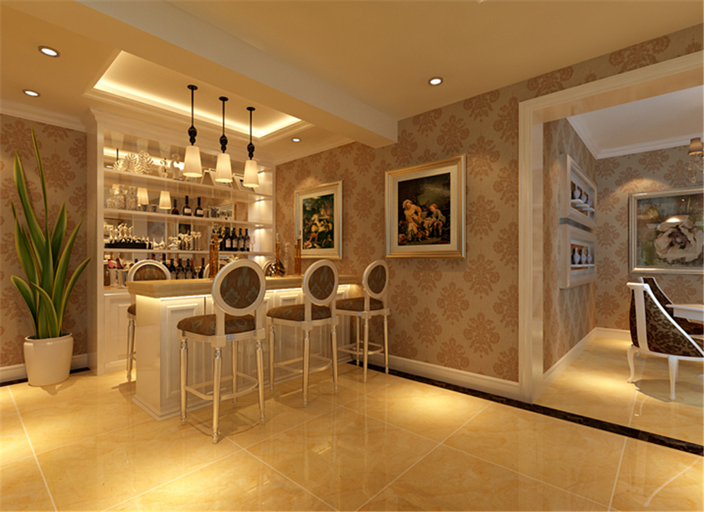 欧式 别墅 白领 收纳 80后 小资 餐厅图片来自实创装饰完美家装在龙山新新小镇210平简欧风格案例的分享