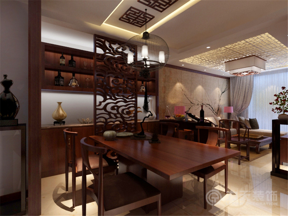 中式 舒适 实用 餐厅图片来自阳光力天装饰梦想家更爱家在香馨园的分享