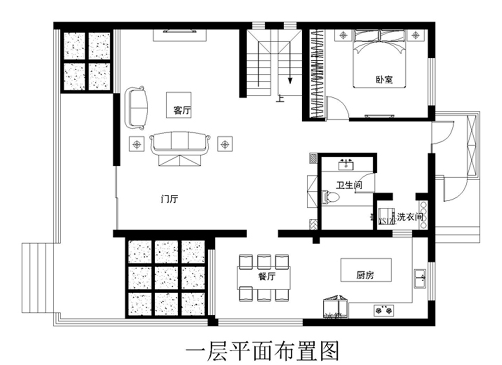 欧式 别墅 白领 收纳 80后 小资 户型图图片来自实创装饰完美家装在龙山新新小镇210平简欧风格案例的分享