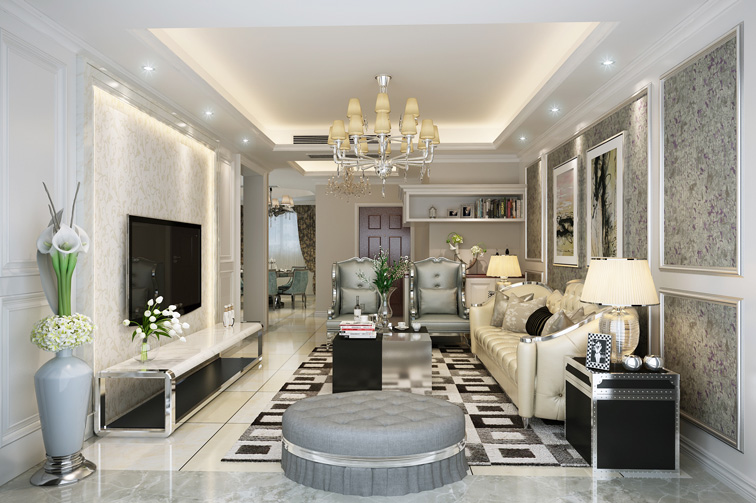 欧式 四居 客厅图片来自实创装饰潘少森在奢华简欧家园的分享