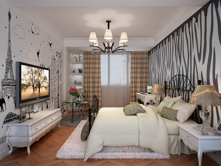 欧式 四居 卧室图片来自实创装饰潘少森在奢华简欧家园的分享