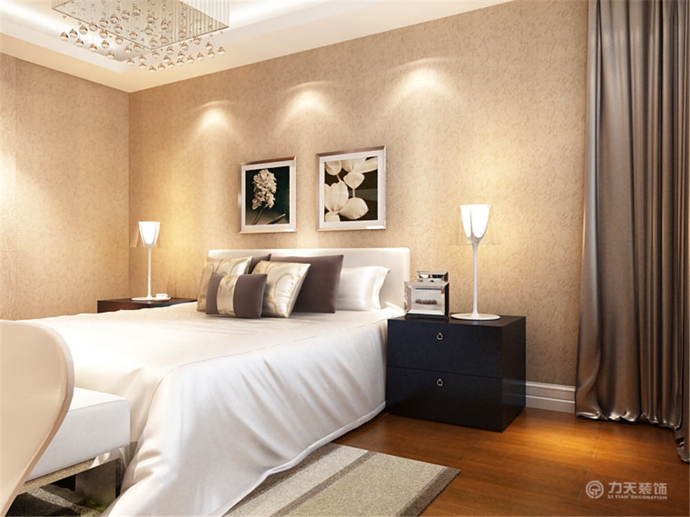 现代 舒适 卧室图片来自阳光力天装饰梦想家更爱家在华城领秀  三居的分享