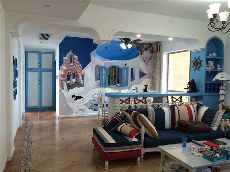 三居 地中海 客厅图片来自众意装饰在新世界案例的分享