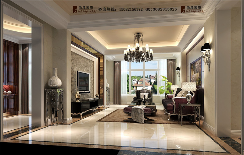 高度国际 客厅图片来自成都高端别墅装修瑞瑞在109平米现代简约-成都高度国际的分享