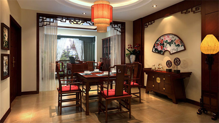 龙湖时代天 三居 餐厅图片来自凌军在龙湖时代天街140㎡新中式风格的分享