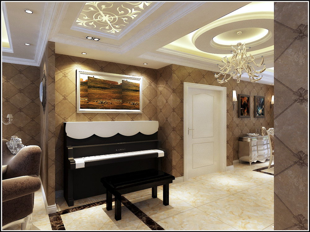 欧式 混搭 客厅图片来自沈阳林凤装饰装修公司在金地锦城--四室两厅一厨两卫的分享