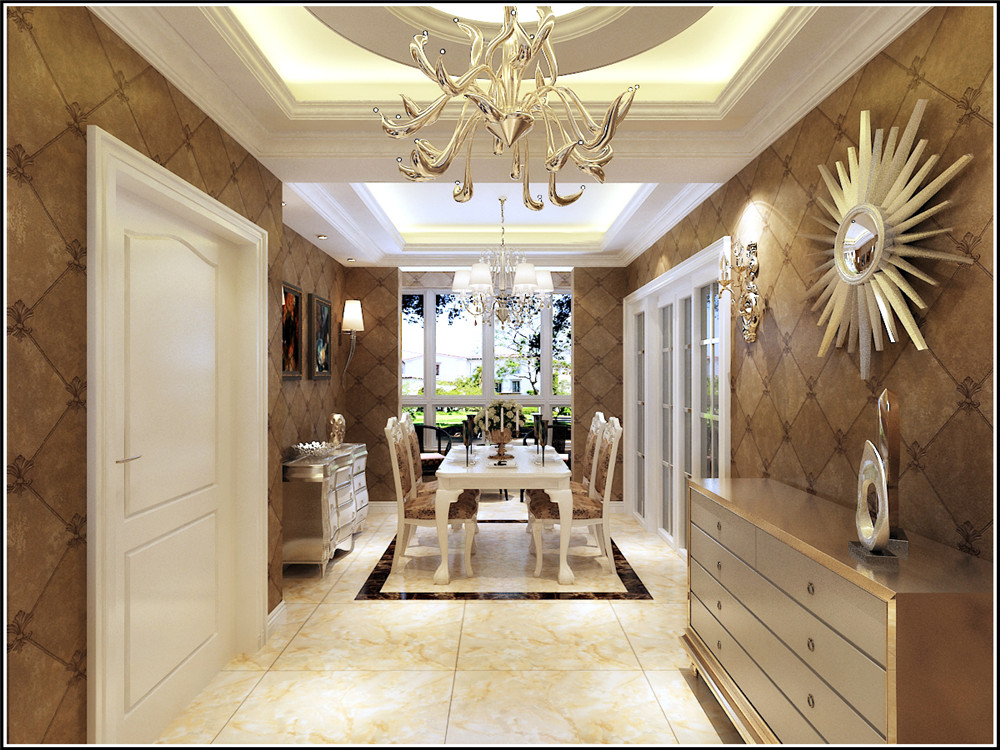 欧式 混搭 餐厅图片来自沈阳林凤装饰装修公司在金地锦城--四室两厅一厨两卫的分享