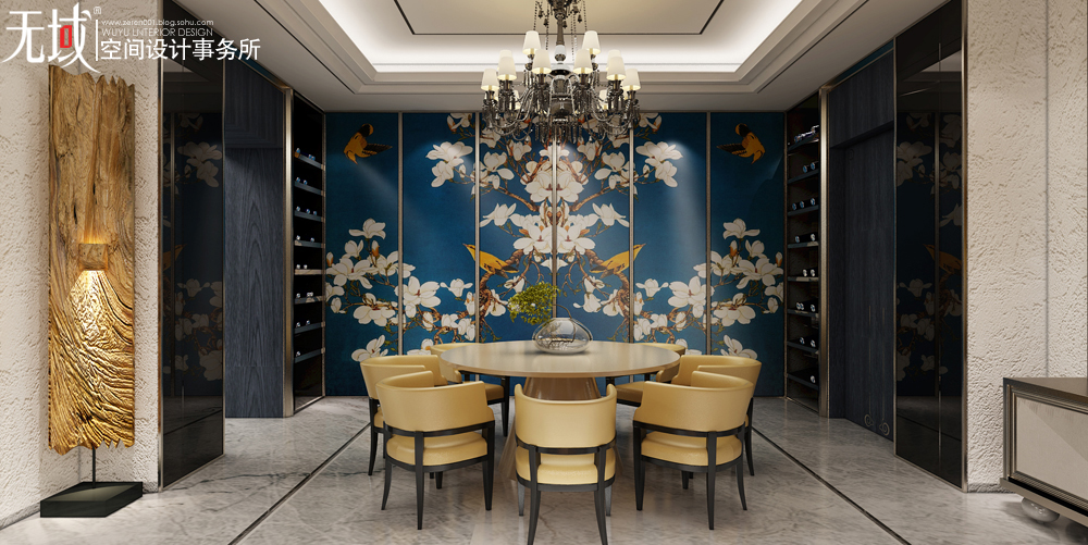 简约 欧式 混搭 别墅 白领 收纳 小资 餐厅图片来自无域空间设计刘艺在燕西台别墅新东方主义的分享