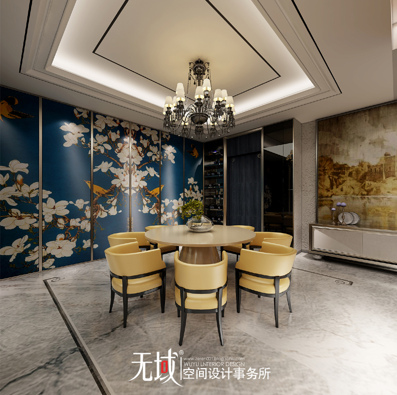 简约 欧式 混搭 别墅 白领 收纳 小资 餐厅图片来自无域空间设计刘艺在燕西台别墅新东方主义的分享
