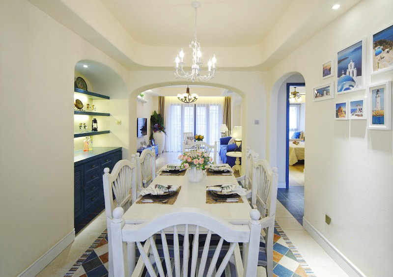 二居 地中海 80后 慕尚家居 装修设计 餐厅图片来自慕尚族在月湖琴声  94平  地中海风格的分享