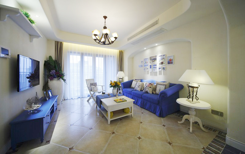 二居 地中海 80后 慕尚家居 装修设计 客厅图片来自慕尚族在月湖琴声  94平  地中海风格的分享