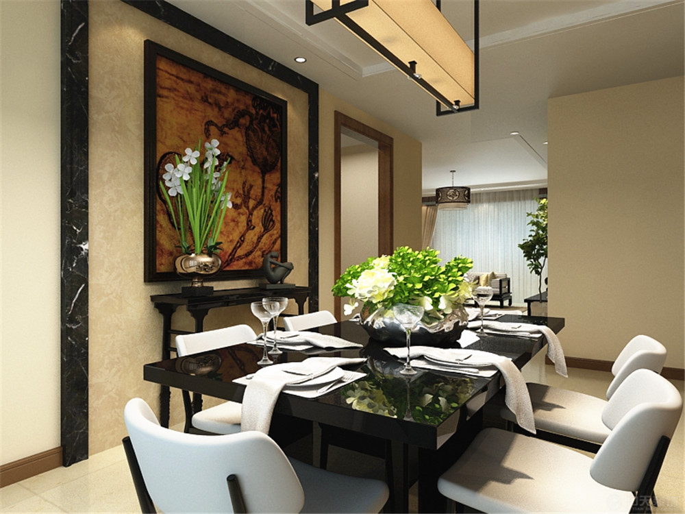 中式 四居 白领 收纳 80后 小资 餐厅图片来自阳光力天装饰在融侨观邸-182.00㎡-中式的分享