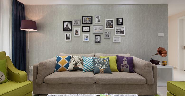 简约 田园 混搭 二居 客厅图片来自佰辰生活装饰在100平现代混搭风格用色大胆的分享