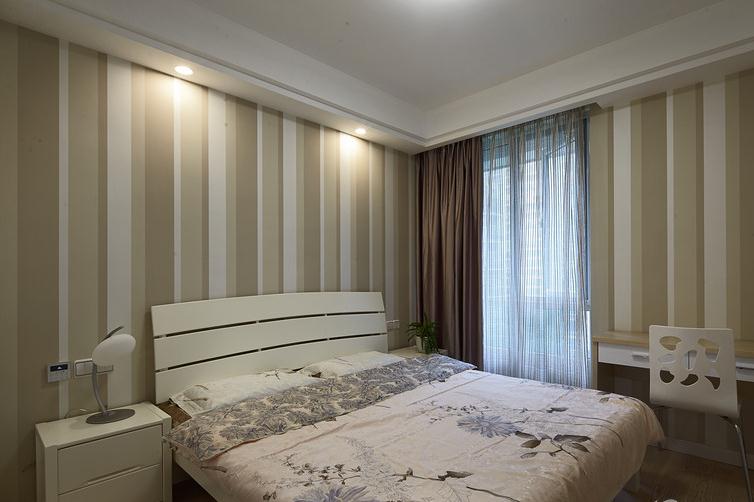 卧室图片来自佰辰生活装饰在130平极简现代风格的分享