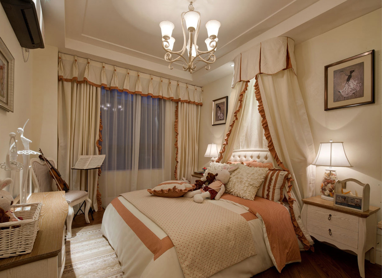 简约 欧式 三居 小资 卧室图片来自成都生活家装饰在132㎡定格温馨欧式风格的分享