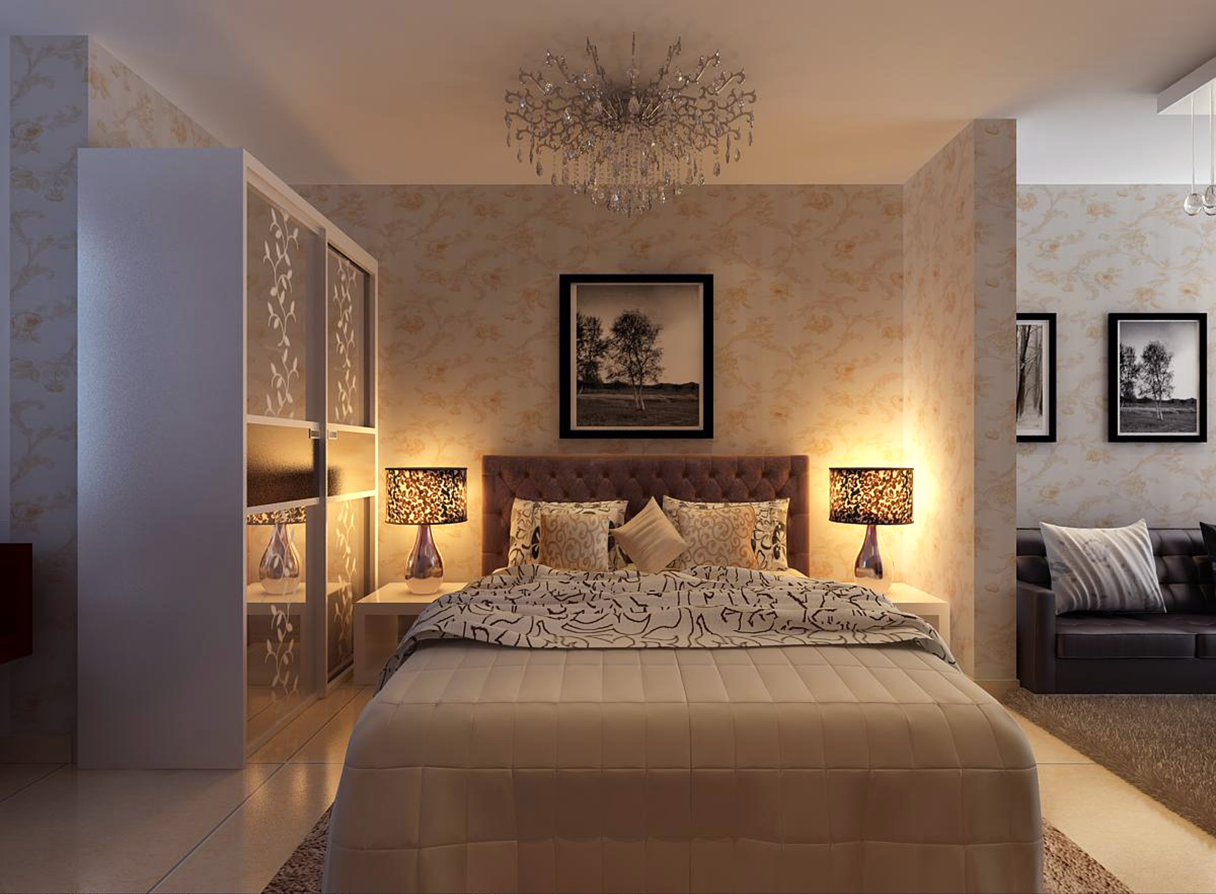 收纳 80后 现代 小户型 卧室图片来自实创装饰都琳在公寓新装修风格的分享