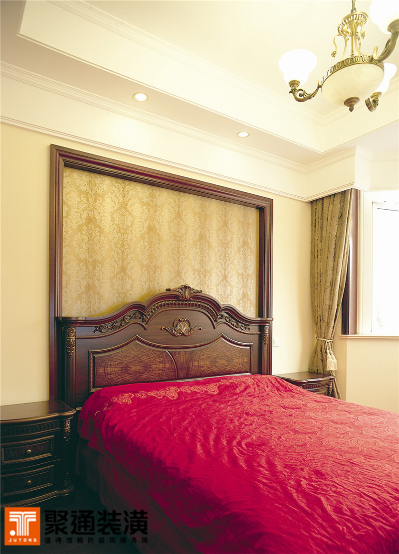 欧式 别墅 上海 别墅装修 别墅设计 聚通装饰 卧室图片来自jtong0002在上海联排别墅美式风格实景展示的分享