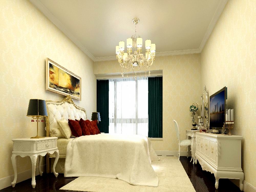 卧室图片来自阳光放扉er在福居公寓-97平米-新古典风格的分享