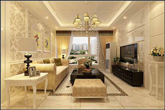 简约 三居 客厅图片来自石家庄装修装饰设计公司在祥云国际110平米现代简约效果的分享