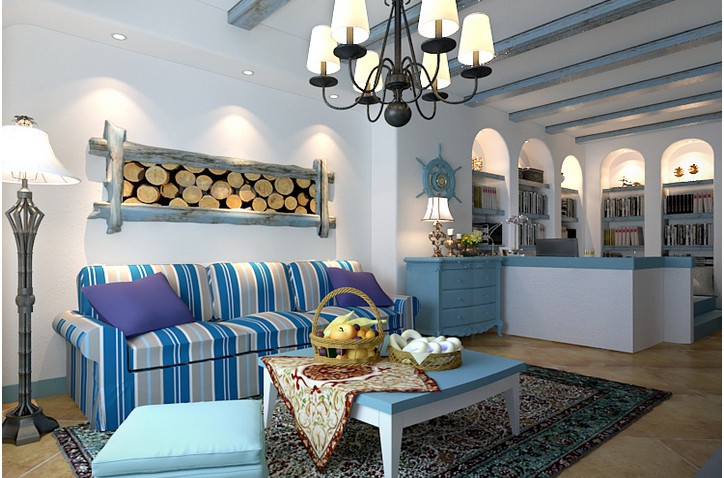 简约 白领 收纳 80后 地中海 客厅图片来自xiaoxiaoxi在蔚蓝色的浪漫情怀的分享