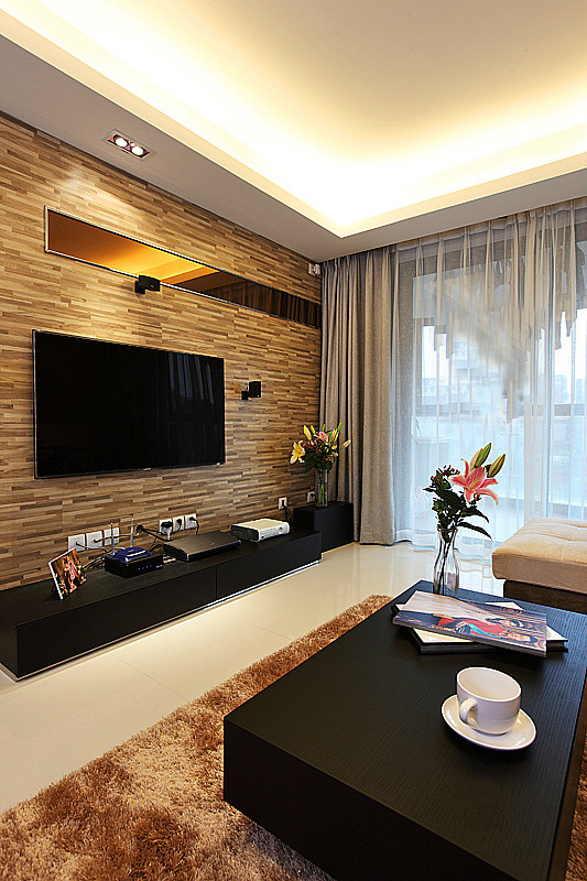 客厅图片来自家装大管家在110平充满品味气度现代风格居的分享