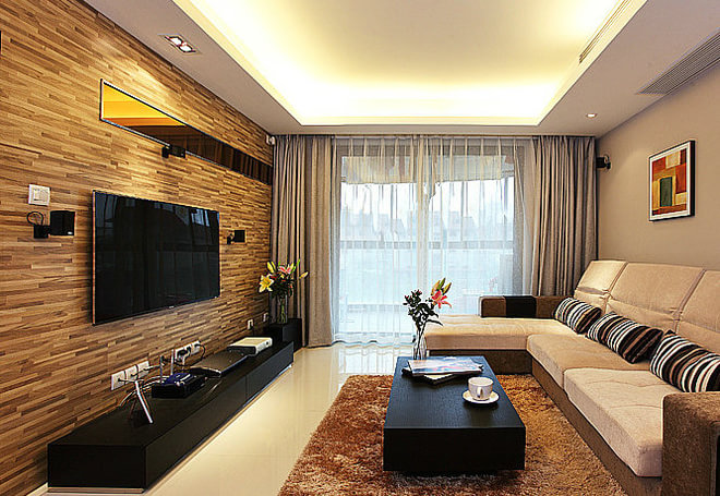 客厅图片来自家装大管家在110平充满品味气度现代风格居的分享