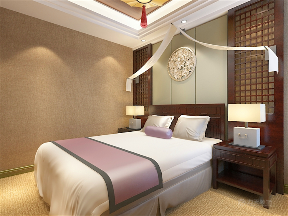 中式 卧室图片来自阳光力天装饰梦想家更爱家在经纬城市绿洲武清D3户型53㎡的分享
