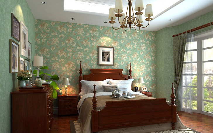 美式 三居 装修 自然 卧室图片来自南京实创装饰夏雨荷在金域中央126平美式三居室的分享