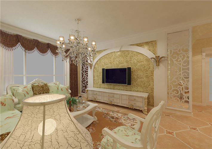 田园 三居 客厅图片来自百家装饰小王在金地铂悦117平的分享