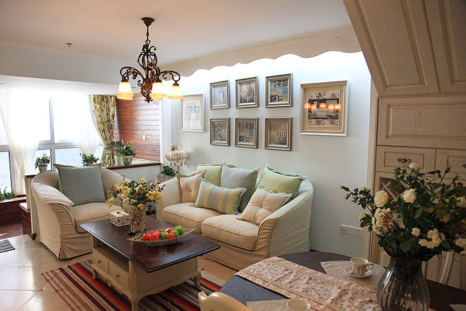田园 欧式 三居 雅居乐 客厅图片来自百家设计小刘在雅居乐150平田园欧式风格的分享