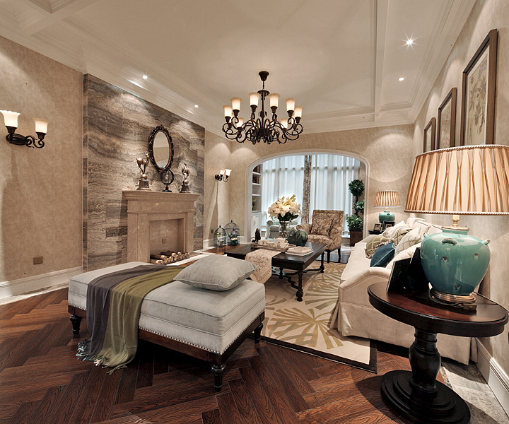 混搭 美式 阿拉奇设计 家庭装修 三居 客厅图片来自阿拉奇设计在美式混搭家庭装修的分享