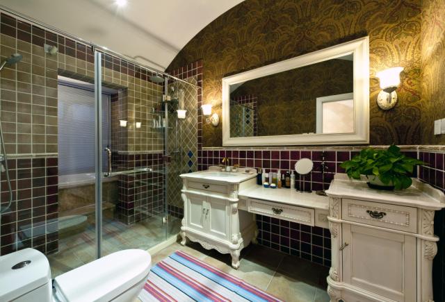 欧式 别墅 卫生间图片来自天津尚层装修韩政在金地紫乐府法式风格设计的分享