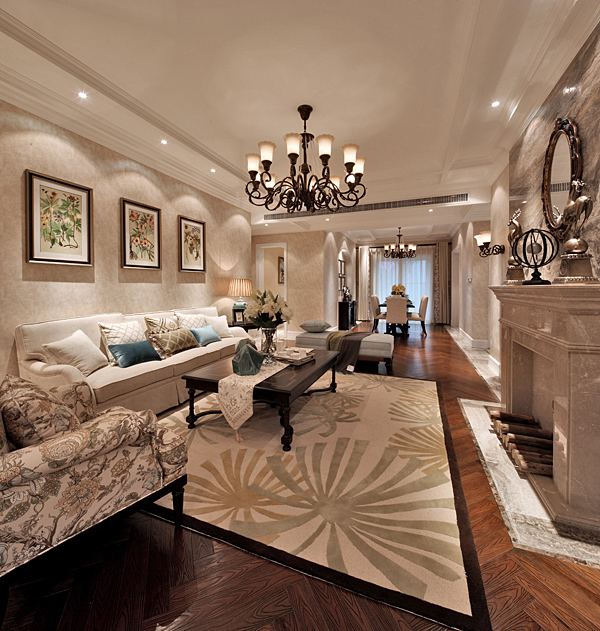 混搭 美式 阿拉奇设计 家庭装修 三居 客厅图片来自阿拉奇设计在美式混搭家庭装修的分享
