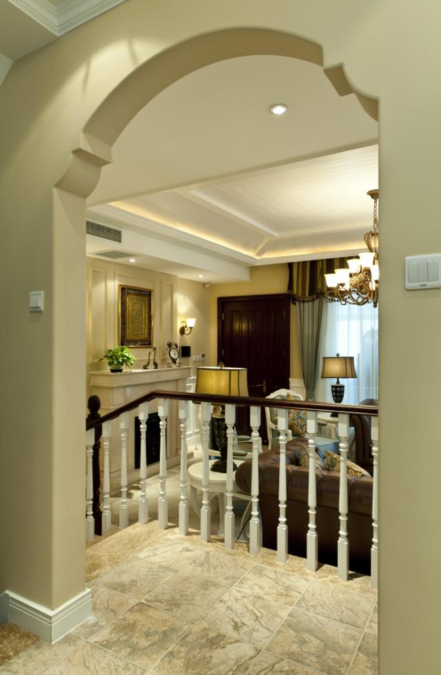 欧式 别墅 楼梯图片来自天津尚层装修韩政在金地紫乐府法式风格设计的分享