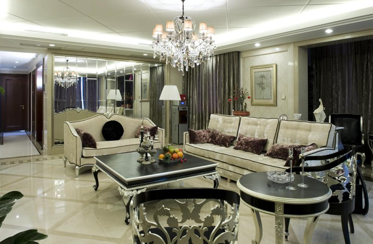 别墅 客厅图片来自天津尚层装修韩政在首创国际半岛新古典主义的分享