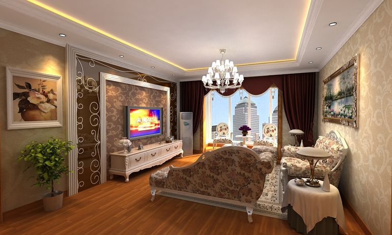 欧式 三居 生活家装饰 客厅图片来自西安市生活家装饰在137平米欧式风格设计的分享