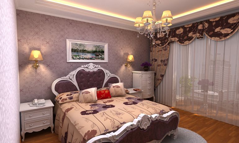 欧式 三居 生活家装饰 卧室图片来自西安市生活家装饰在137平米欧式风格设计的分享