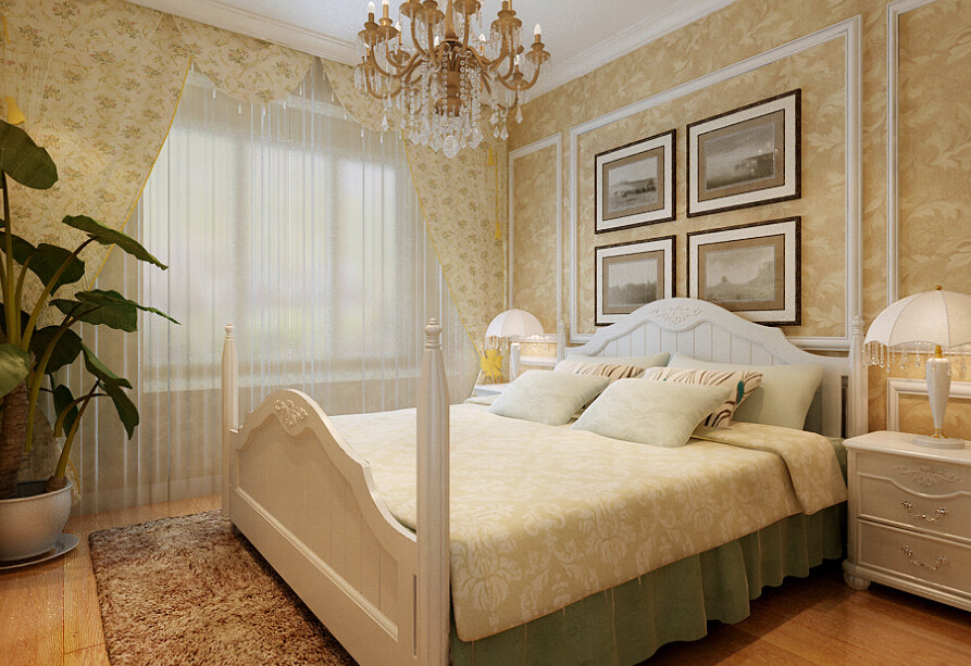 简约 欧式 三居 白领 收纳 80后 卧室图片来自实创装饰百灵在浪漫保利花园三居案例97平米的分享