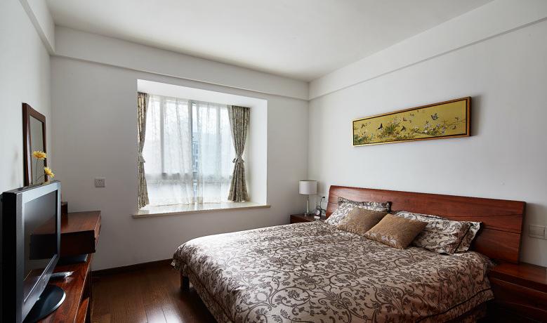 卧室图片来自佰辰生活装饰在100方新中式大道至简的分享