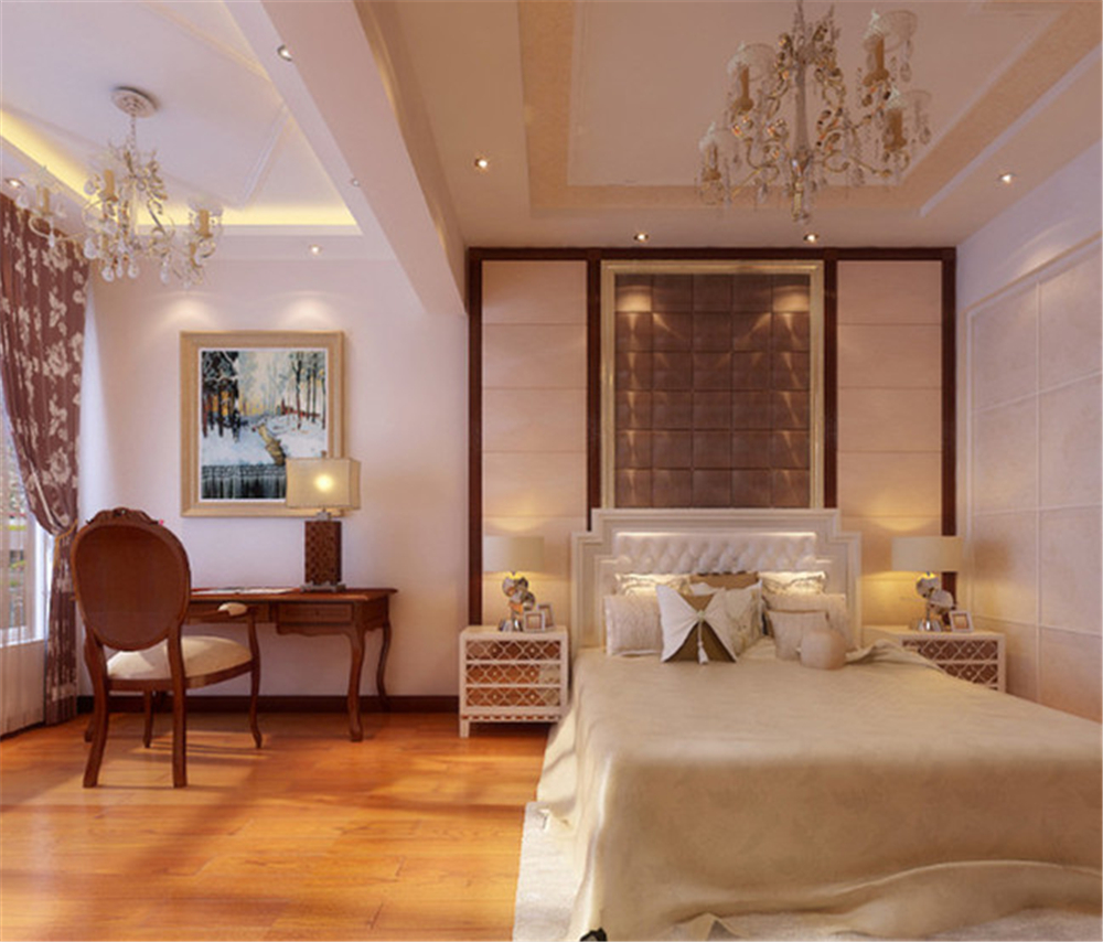 混搭 三居 白领 收纳 卧室图片来自实创装饰完美家装在龙湖时代天街130平简欧风格赏析的分享