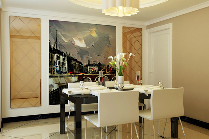 现代 简约 三居 餐厅图片来自石家庄业之峰装饰小米在中山华府的分享
