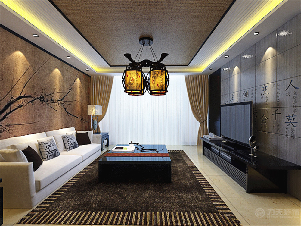 客厅图片来自阳光放扉er在金隅悦城-120平米-中式风格的分享